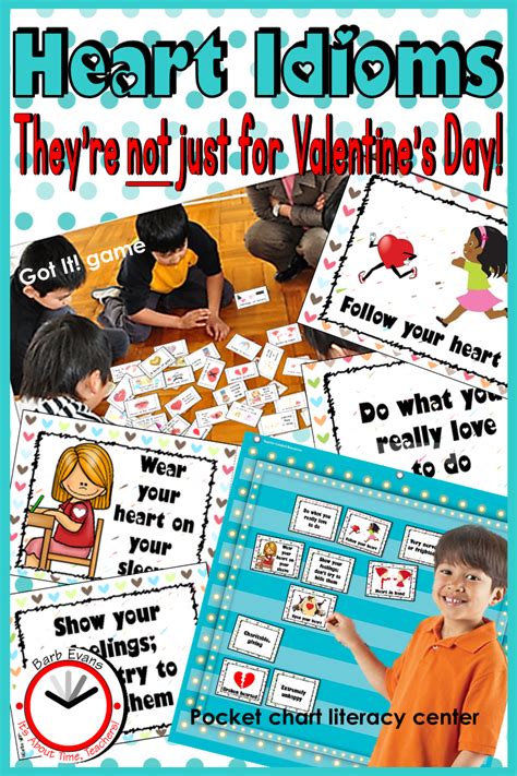 HEART IDIOMS | Idioms, Figurative language, Idioms activities