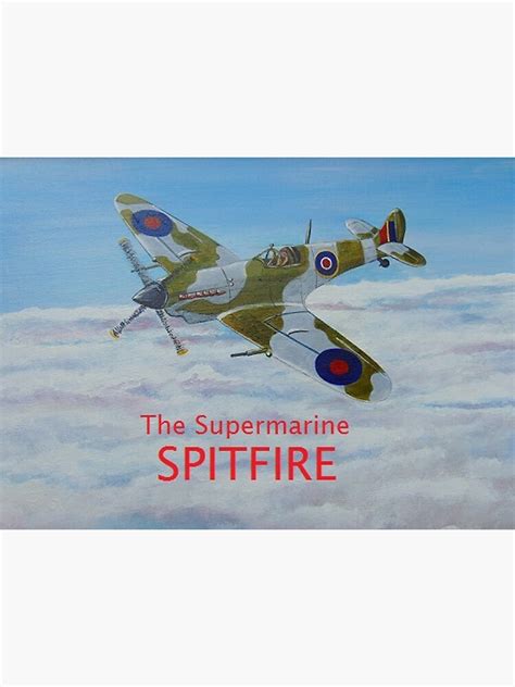 "Acrylic painting of a SPITFIRE" Canvas Print for Sale by Marjohnart | Redbubble