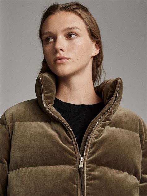 QUILTED MOLESKIN JACKET - Women - Massimo Dutti