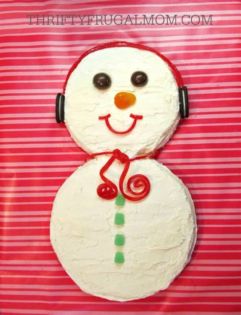 Easy Snowman Cake