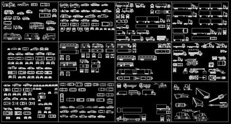 Transportation Blocks-cars,lorry – Free CAD Download Site-Autocad Drawings,Blocks