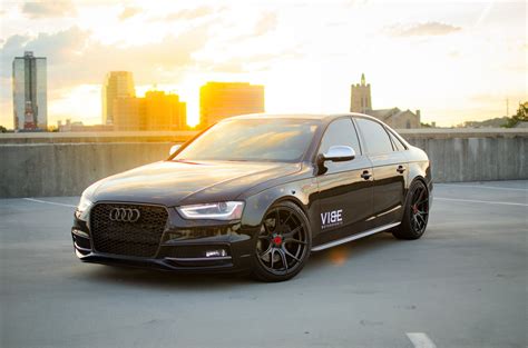 Black Audi S4 Taken to Another Level Aftermarket Lights — CARiD.com Gallery