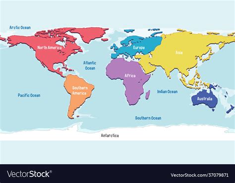 World Map All Continents And Oceans - Spring Semester 2024