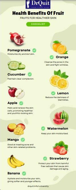 Health Benefits of Fruit for Healthier Skin - DrQuit - Your First Step from Addiction