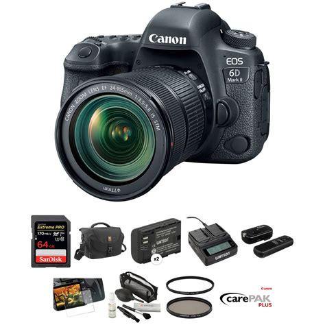 Canon EOS 6D Mark II DSLR Camera with 24-105mm f/3.5-5.6 Lens