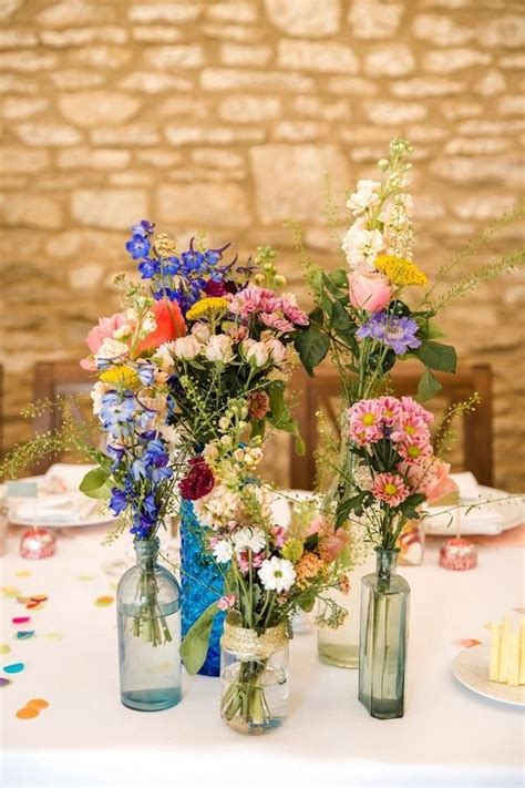 20 Whimsical Wildflower Wedding Centerpieces 2023 | Wildflower wedding ...