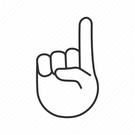 Emoji, index finger, number one, pointing up, solid, up, up pointing ...