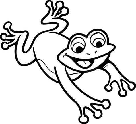 Jumping Frog Outline