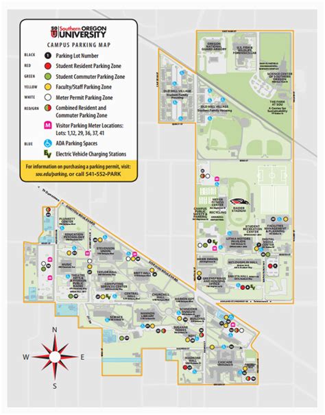 Southern Oregon University Campus Map – Map Vector