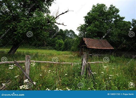 Old Hut in Country Landscape Stock Photo - Image of historic, cottage: 10051732