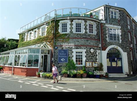 Rick Stein's Seafood Restaurant in Padstow in Cornwall Britain UK Stock ...