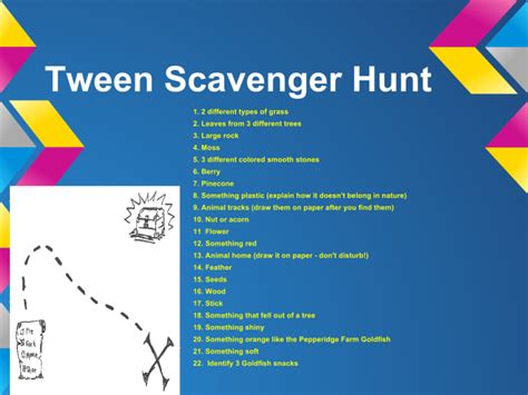 Get your Tween Outside: FREE Scavenger Hunt Ideas