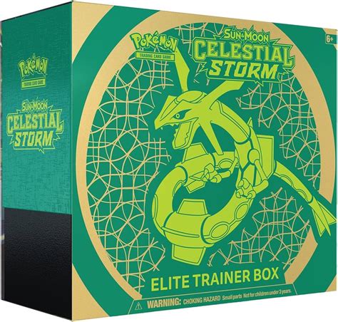 Amazon.com: Pokémon 820650804502 Sun & Moon Elite Trainer Celestial Storm Box, Trading Card Game ...