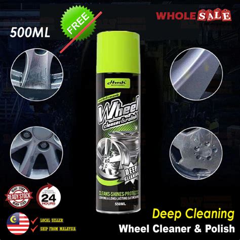 500ml Automotive Wheel Cleaner & Polish Car Rim Foam Cleaning ...