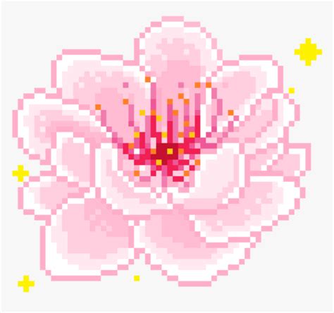 Thumb Image - Flower Pixel Art Gif, HD Png Download , Transparent Png ...