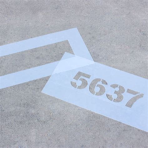 Address Number Curb Stencils - Custom Curb Stencils | Woodlandmanufacturing.com