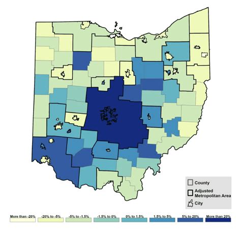 Population Growth In Ohio Focused In Central Ohio – Ohio City & County ...