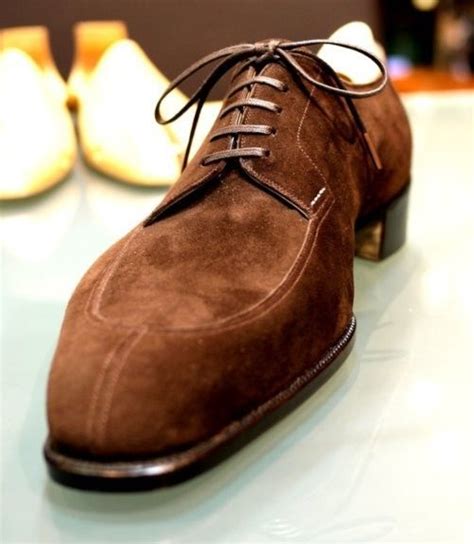 Formal Handmade Best Brownish Suede Split Toe Design Mens Shoes on Storenvy