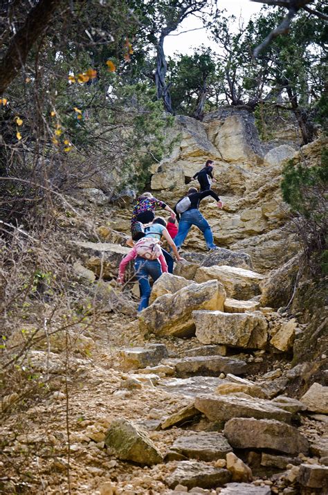 Hiking up the side of the cliff at Garner State Park, TX. | Garner state park, Texas state parks ...