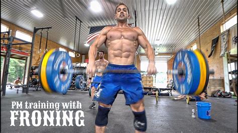 Rich Froning Full Day of Training - PART 2: PM Squat Clean/GHD Workout - YouTube