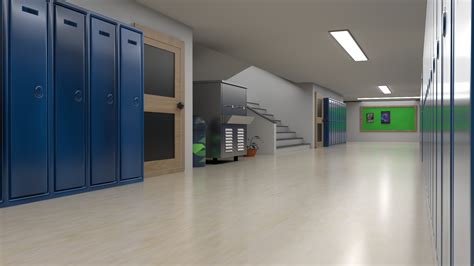 ArtStation - School Hallway, RAJ BHINGARDE