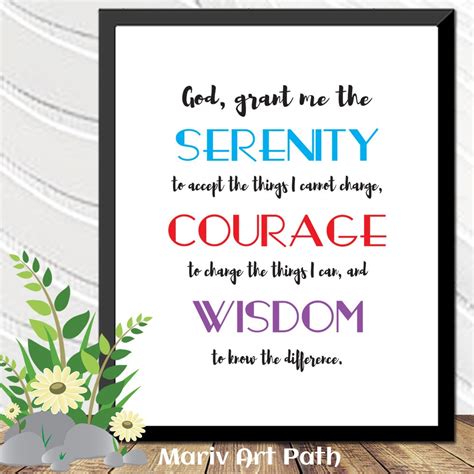 Serenity Prayer Free Printable