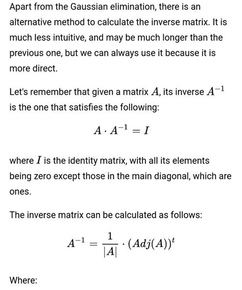 SOLUTION: Algebra inverse matrix determinants - Studypool