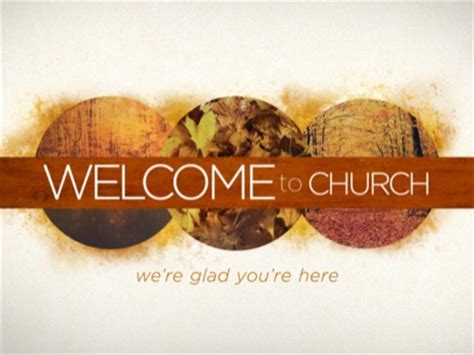 Fall Circles Welcome To Church | Igniter Media | WorshipHouse Media