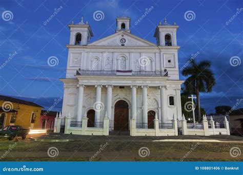 Santa Lucia Church in Suchitoto Stock Photo - Image of travel, city ...