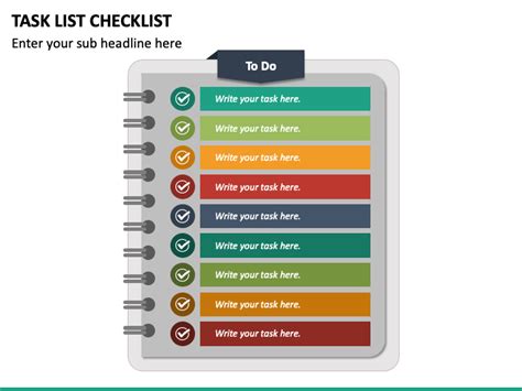 Task List Checklist PowerPoint and Google Slides Template - PPT Slides