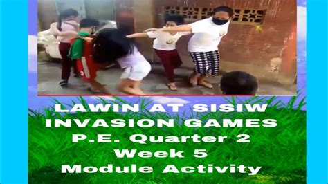 MAPEH-PE5 : LAWIN AT SISIW (INVASION GAME) - YouTube