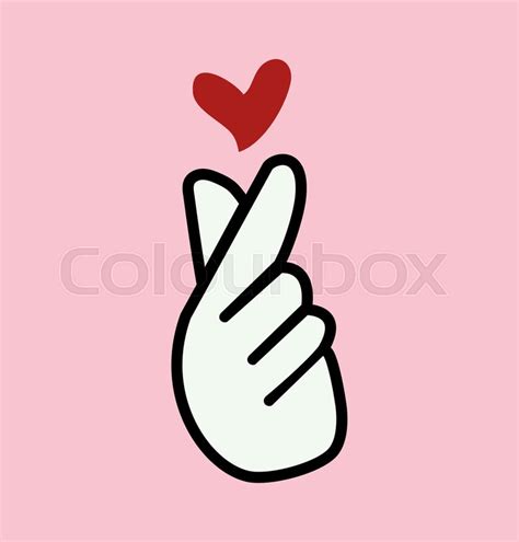 Cute sign mini heart symbol | Stock vector | Colourbox