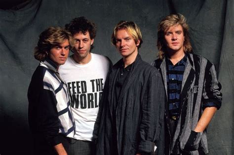 George Michael, Bob Geldof, Sting & Simon Le Bon - Band Aid 1984 : r/OldSchoolCool