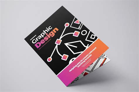 Graphic Design Agency Brochure Template for Photoshop & Illustrator