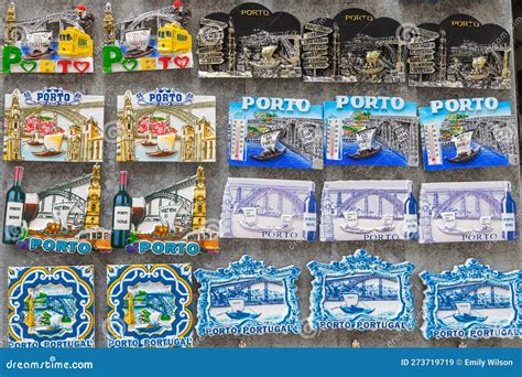 Souvenir Refrigerator Magnets Being Sold in Porto Editorial Stock Image ...