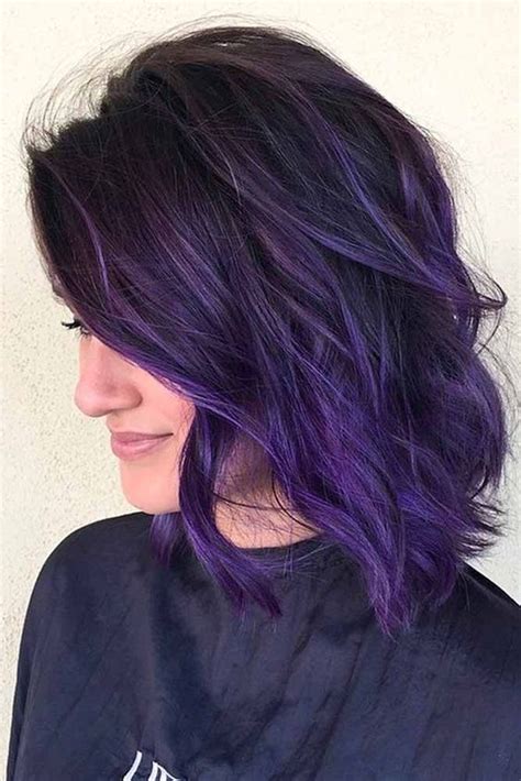 52 Insanely Cute Purple Hair Looks You Won't Be Able To Resist | Dark purple hair color, Dark ...