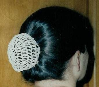 Hair Bun Cover- in Cotton Crochet Thread