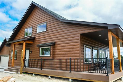 Red Cedar log cabin in the country. Love this porch and dark brown trim ...