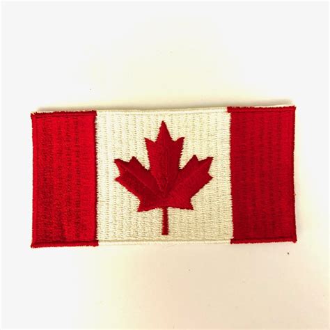 Vintage Canadian Flag Embroidered Patch in 2020 | Embroidered patches ...