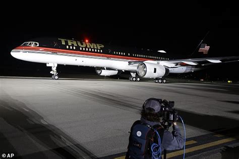 Trump Force One Boeing 757 that has been 'modernized, renovated' and given a new paint job ...