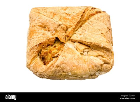 Puff with cheese. Isolated on white background Stock Photo - Alamy