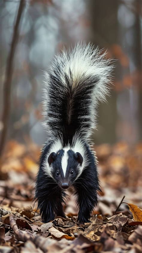 skunk in the forest, striped skunk, skunk behavior, wildlife photography, how to avoid skunk ...