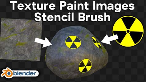 Texture Paint with Images - Stencil Brush (Blender Tutorial) - YouTube