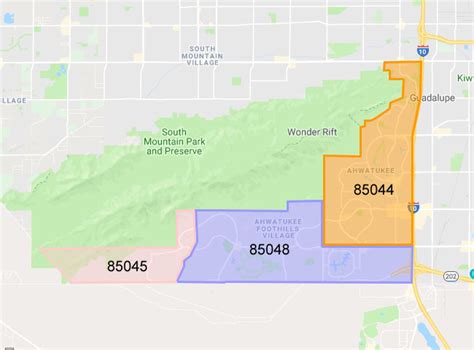 Ahwatukee Zip Code Map - Ahwatukee Real Estate