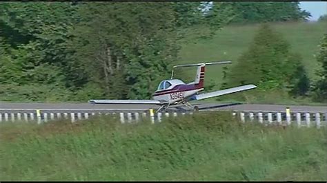 Images: Plane lands on Liberty highway