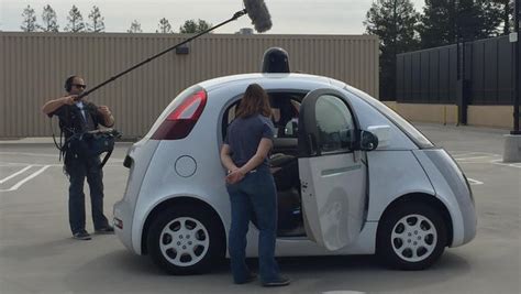 Google self-driving car prototype meets the press