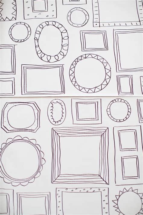 EASY DIY FRAMES WALLPAPER