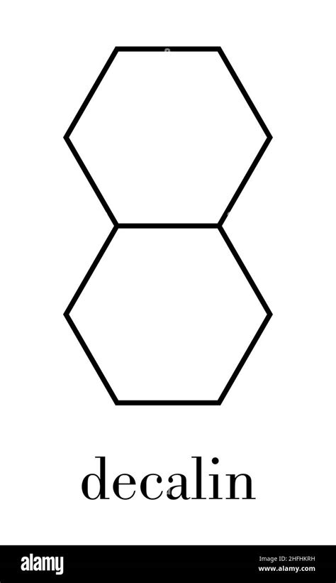 Decalin solvent molecule. Skeletal formula Stock Vector Image & Art - Alamy