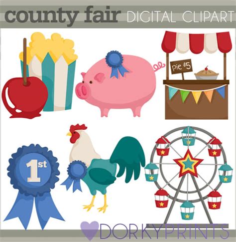 County Fair Clipart personal and Limited Commercial Use Blue Ribbon ...