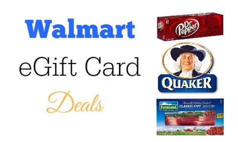 Walmart eGiftCard Deals: Bacon, Quaker Products & Dr. Pepper :: Southern Savers